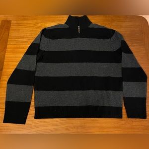 J.Crew 100% lambs wool men's half-zip sweater size L